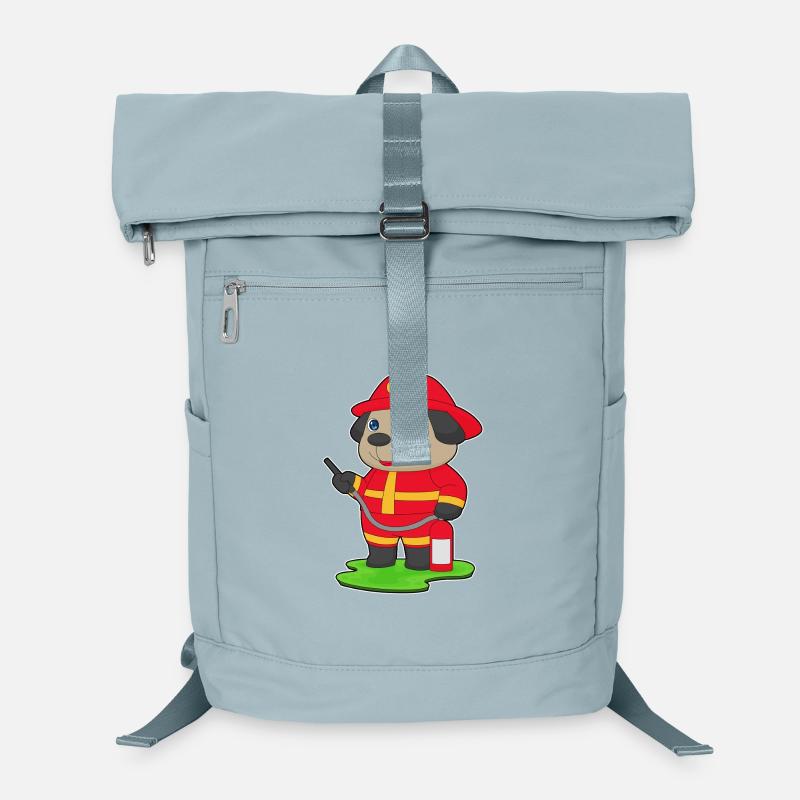 Dog Firefighter Fire Extinguisher Fire Brigade Laptop Backpack
