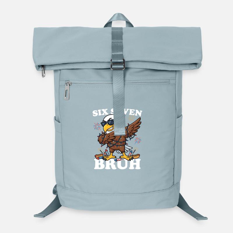 Six Seven Bruh 4. Juli Dabbing Eagle 4. Juli Laptop-Rucksack 