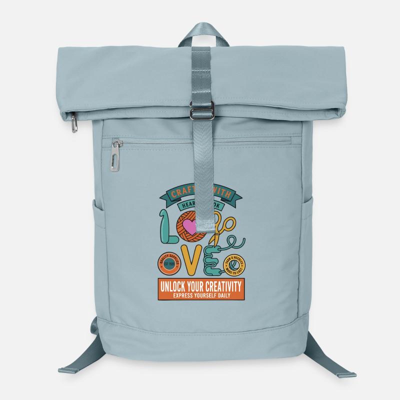Crocheting Crafted With Heart And Hook Love Laptop Backpack