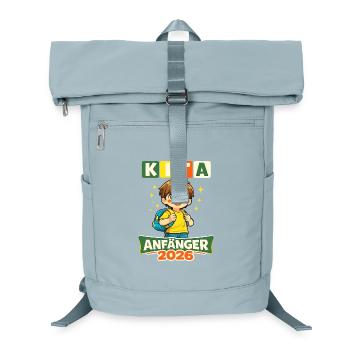 Kita beginner 2026 – first year of daycare - Laptop Backpack - ice blue - Front