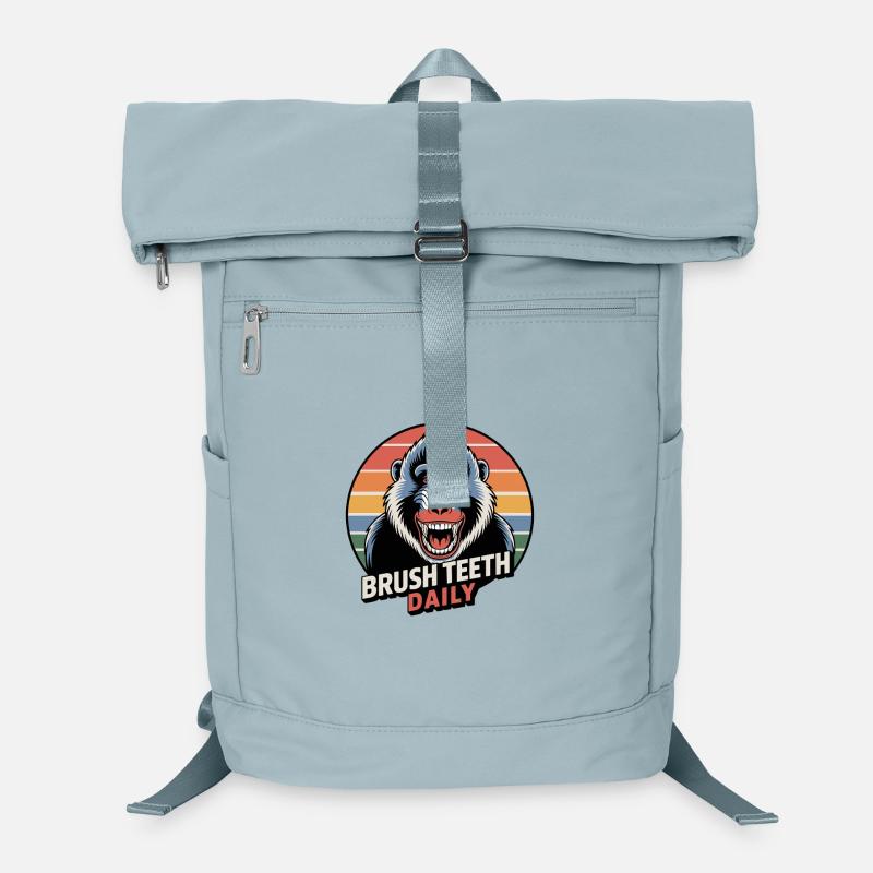 Brossage quotidien des dents Mandrill Monkey - Sac à dos ordinateur - bleu glacier