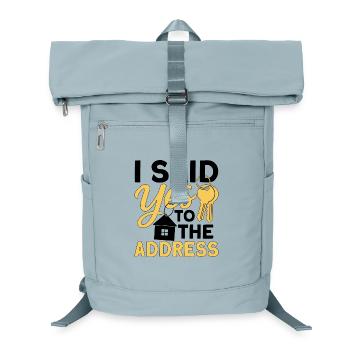 I Said Yes To The Address - Laptop Backpack - ice blue - Front