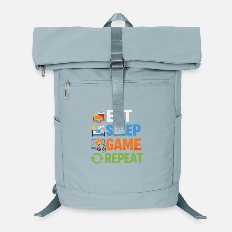 Eat Sleep Gaming Repeat Laptop Backpack