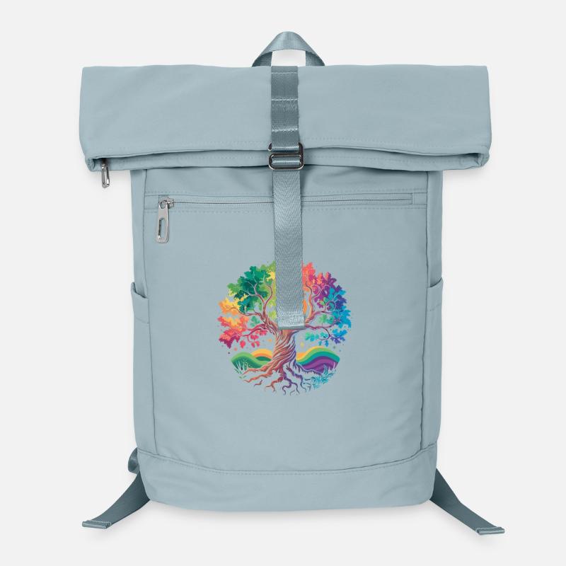 Rainbow Tree Moon Magic Laptop Backpack