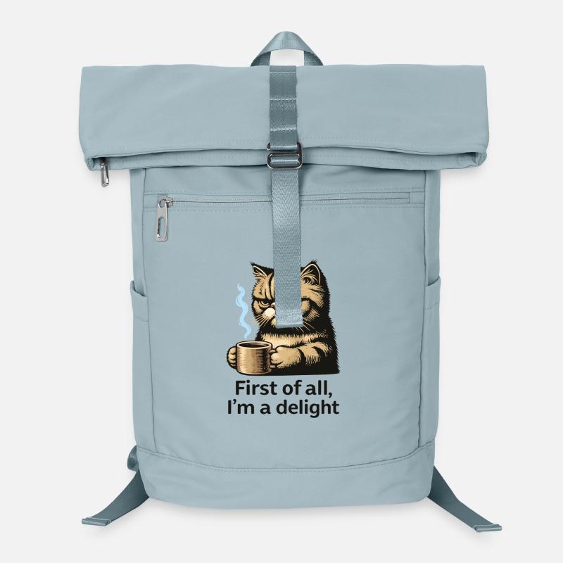Cat and coffee: first delight Laptop Backpack