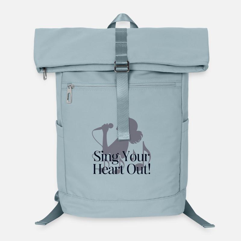 Sing Your Heart Out Silhouette Laptop Backpack