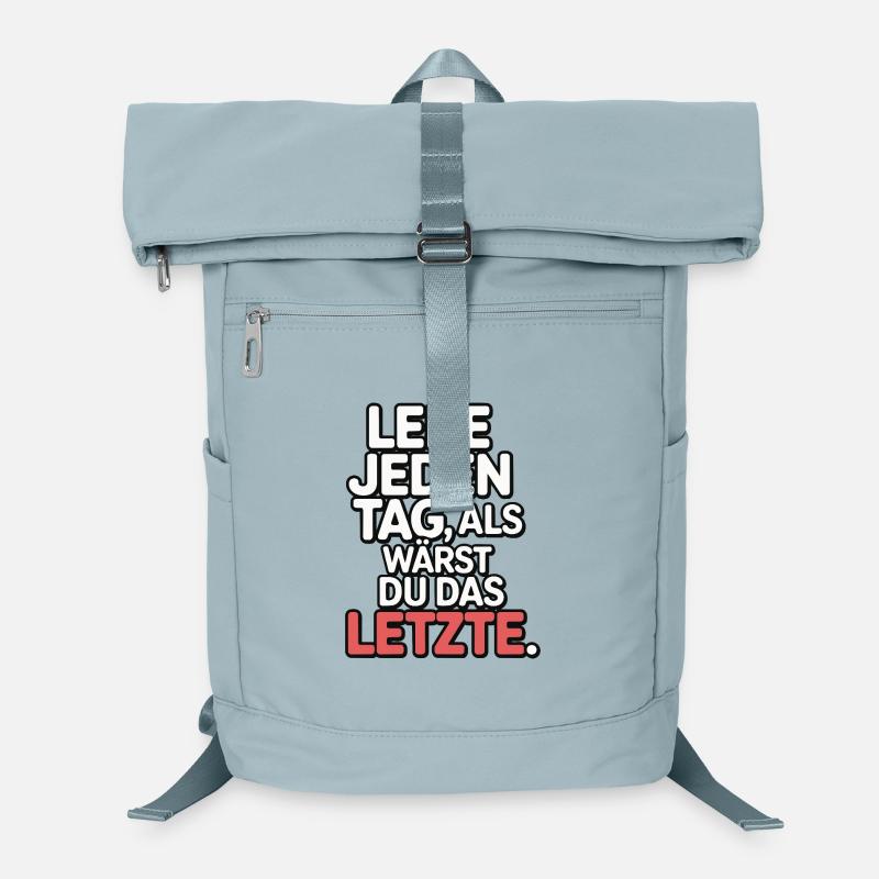 Lebe jeden Tag als wärst du das Letzte Laptop-Rucksack 