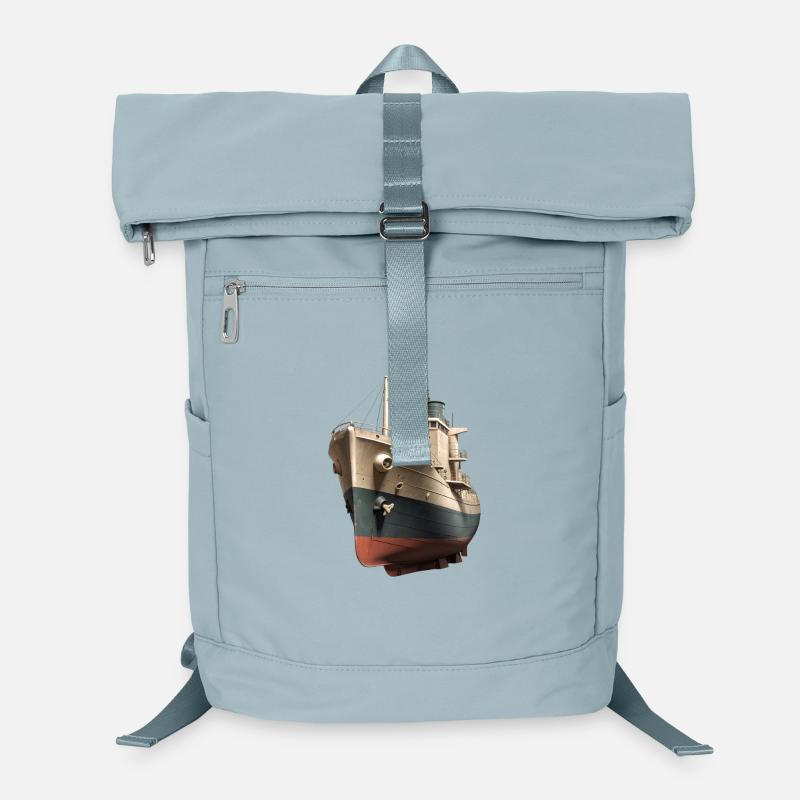 Gros plan d’un cargo vintage Sac à dos ordinateur