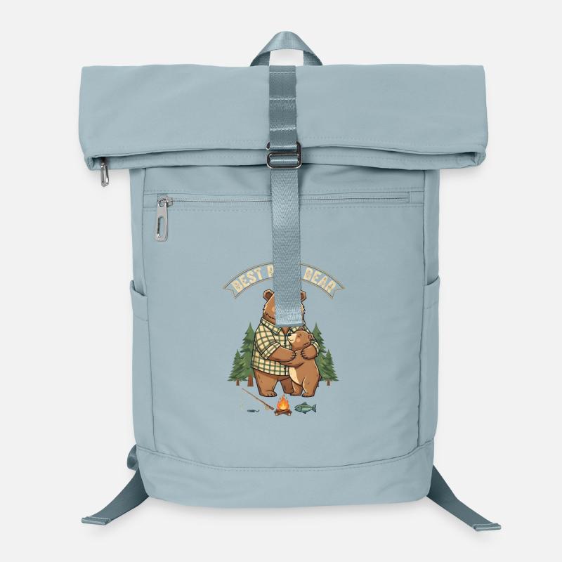 Best Papa Bear – Cute Bear Dad Gift Laptop Backpack
