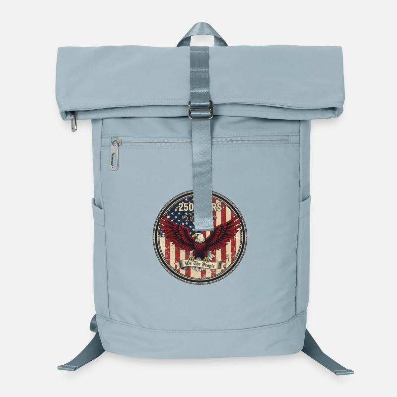 Patriotic Eagle Crest: 250 Years USA Laptop Backpack