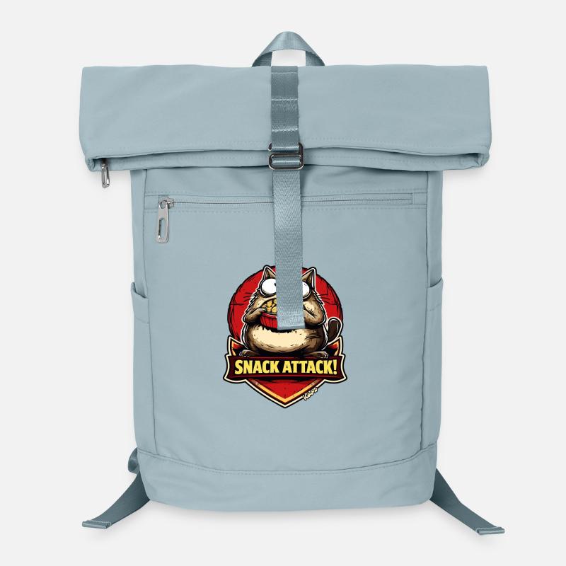 Snack attack cat with popcorn Laptop Backpack