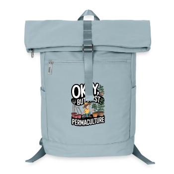 Permaculture philosophy of life for nature lovers - Laptop Backpack - ice blue - Front