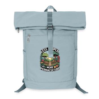 Permaculture philosophy of life for nature lovers - Laptop Backpack - ice blue - Front