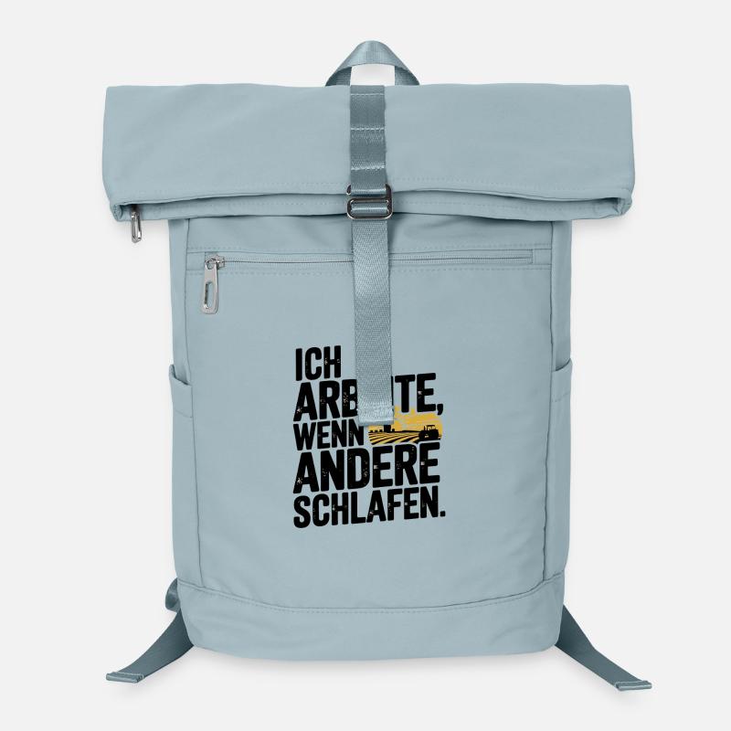  Ich Arbeite Wenn Andere Schlafen Bauer Traktor Laptop-Rucksack 