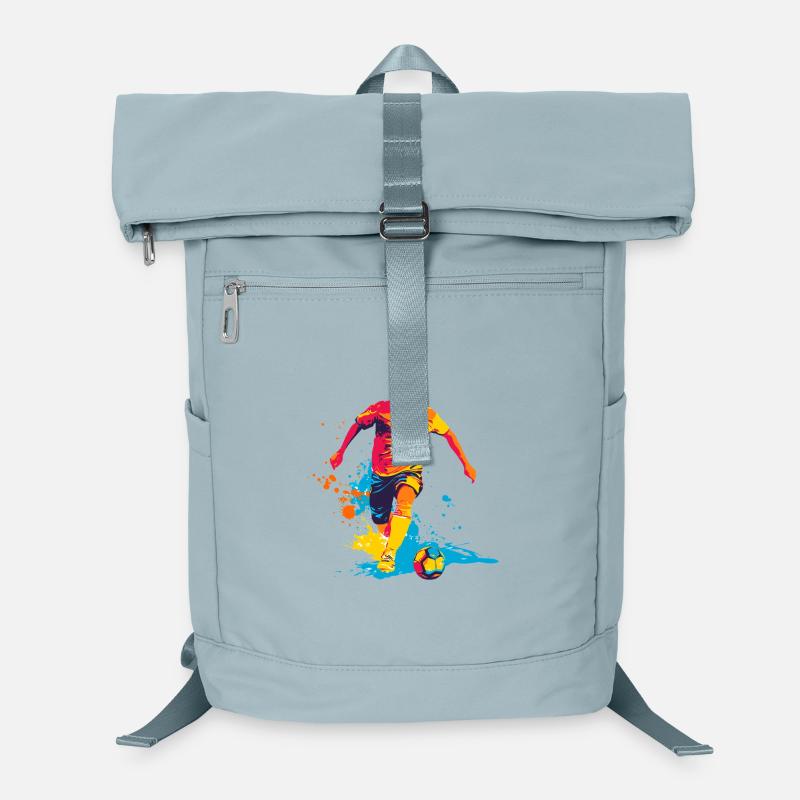 Farbexplosion Fußballheld im Sprint Laptop-Rucksack 