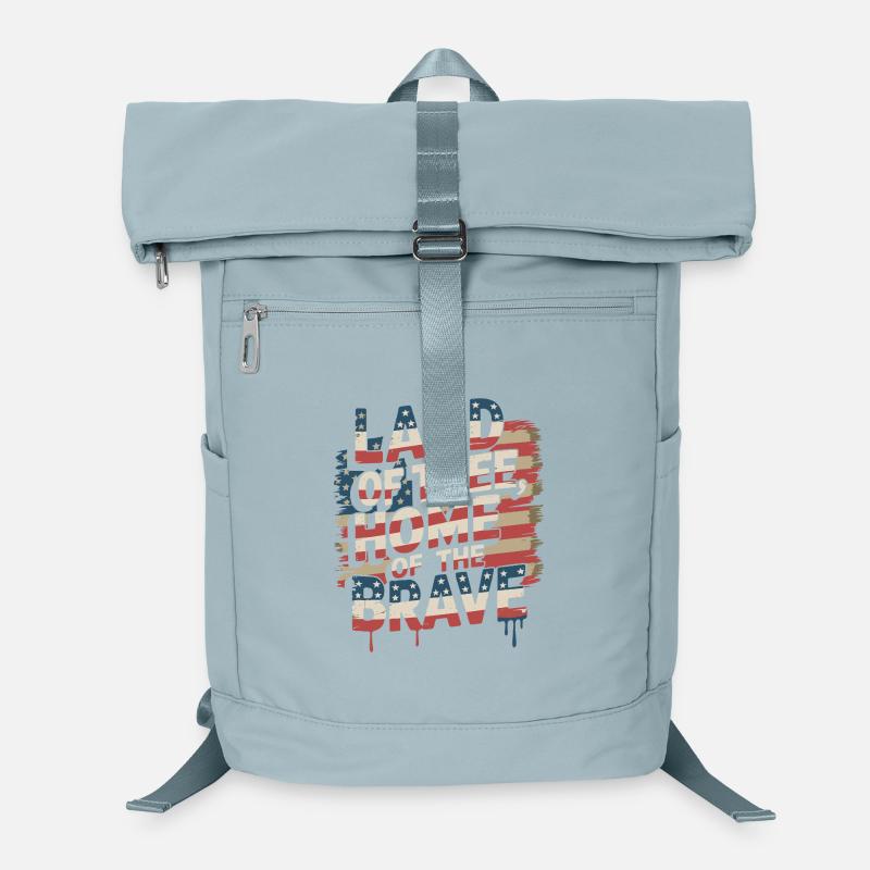 Terre de la Liberté - Drapeau vintage des États-Unis Sac à dos ordinateur