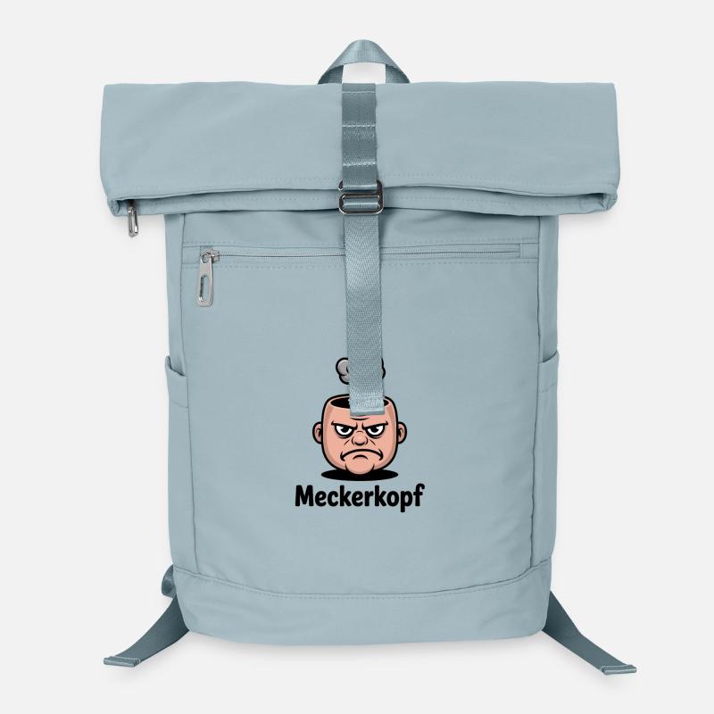 Complainer Annoyed Grumpy Comic Face Laptop Backpack