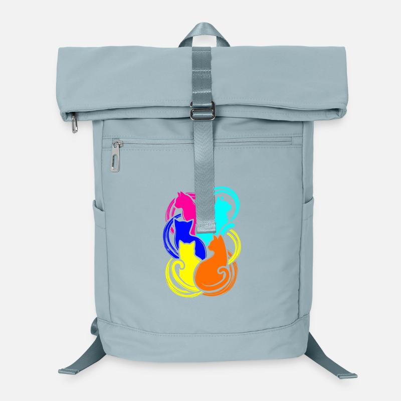 Bunte Katzen Laptop-Rucksack 