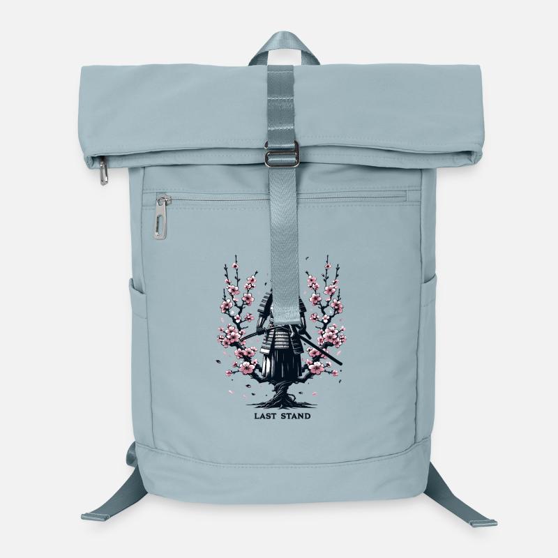 Samurai in the magic of cherry blossoms Laptop Backpack