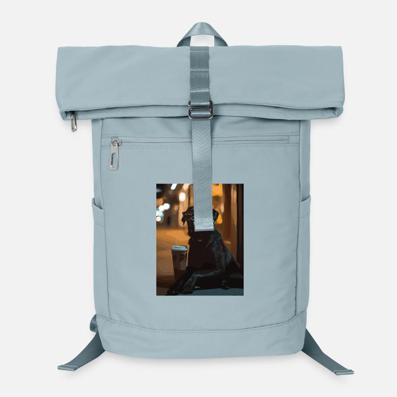 Nachtlounge Hund mit Sonnenbrille Laptop-Rucksack 