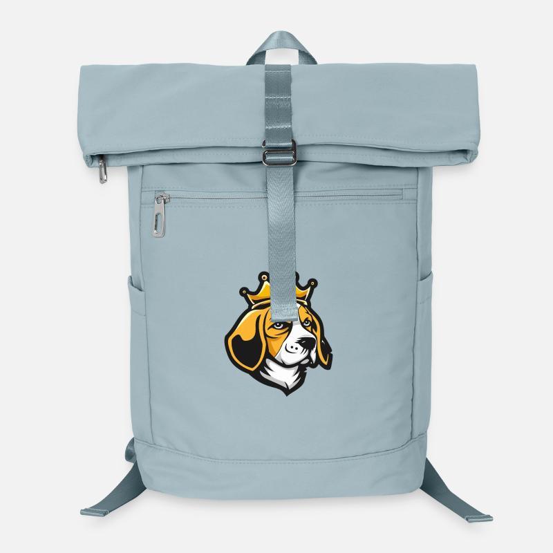 Beagle Hund Krone Laptop-Rucksack 