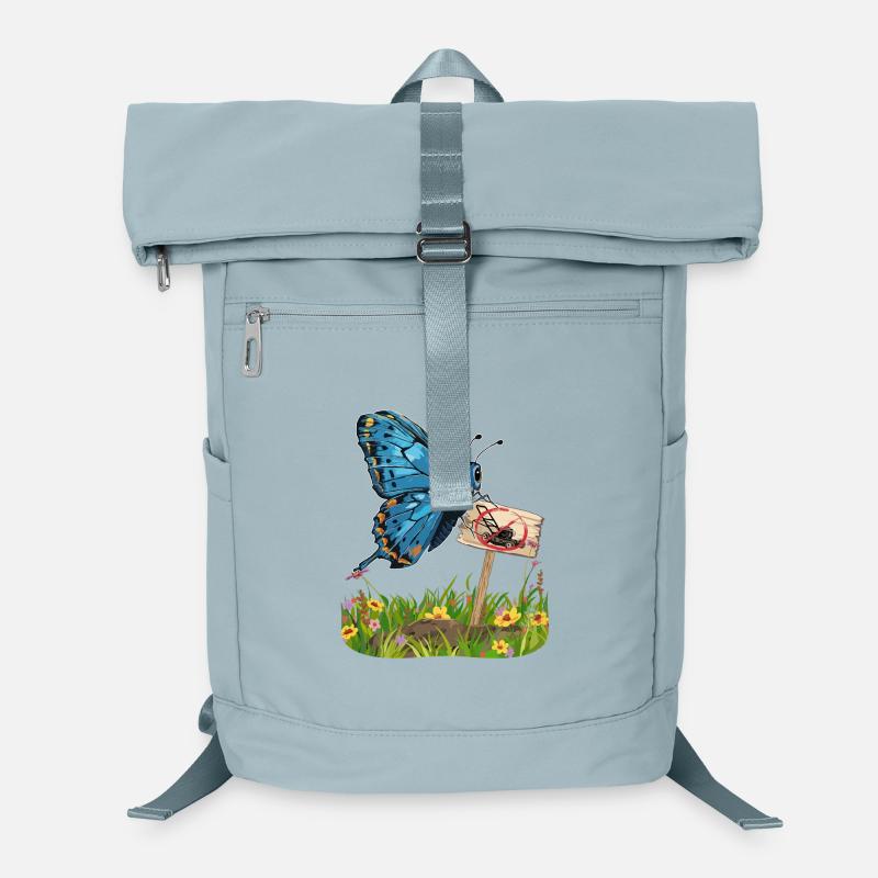 Butterfly with sign for more nature dare Laptop Backpack
