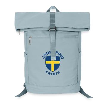 Jönköpinger Schild Schwedisches Kreuz - Laptop-Rucksack  - Eisblau - Vorne