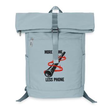More Drone, Less Mobile Phone | Didgeridoo - Laptop Backpack - ice blue - Front