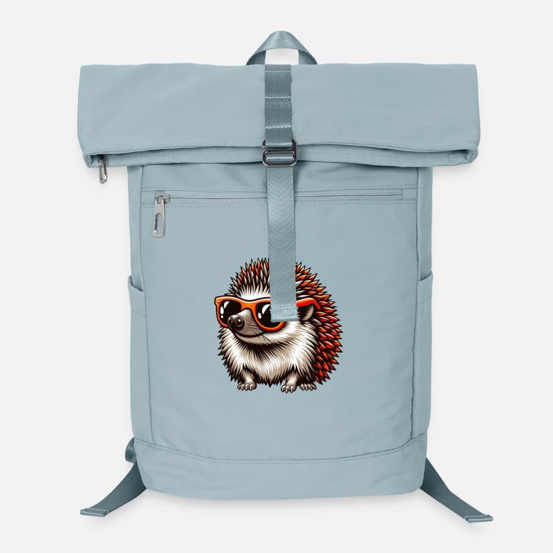 Igel Mit Sonnenbrille Igel Sarkasmus Tierliebhaber Laptop-Rucksack 