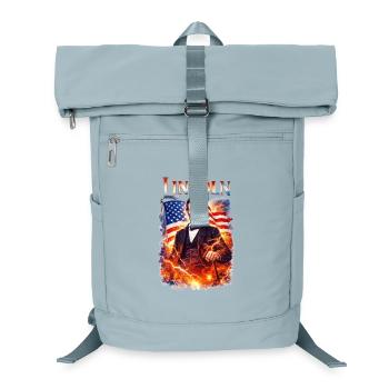 Lincolns Flammendes Freiheitsbild - Laptop-Rucksack  - Eisblau - Vorne