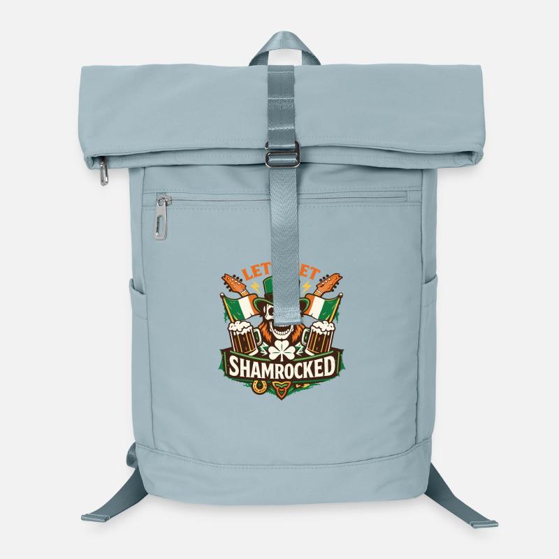 Let's Get Shamrocked | St Patrick Skull Party Laptop-Rucksack 