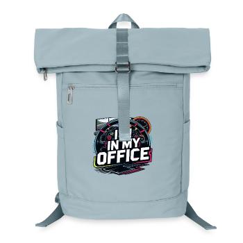 Ich bin in meinem Büro - Laptop-Rucksack  - Eisblau - Vorne
