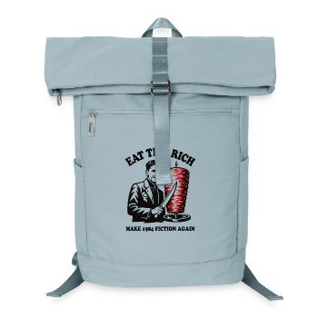 Eat the rich - George Orwell Cartoon - Doner Kebab - Laptop Backpack - ice blue - Front
