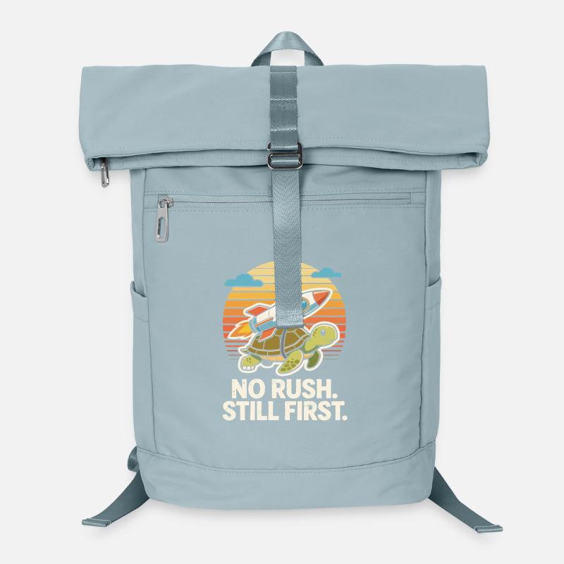 Pas de précipitation toujours Premier Turtle Rocket Rétro drôle Sac à dos ordinateur