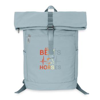 I love horseback riding - Laptop Backpack - ice blue - Front