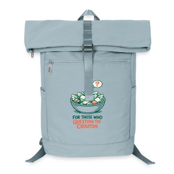 Crouton Doubt | Salad Humor Keto - Laptop Backpack - ice blue - Front