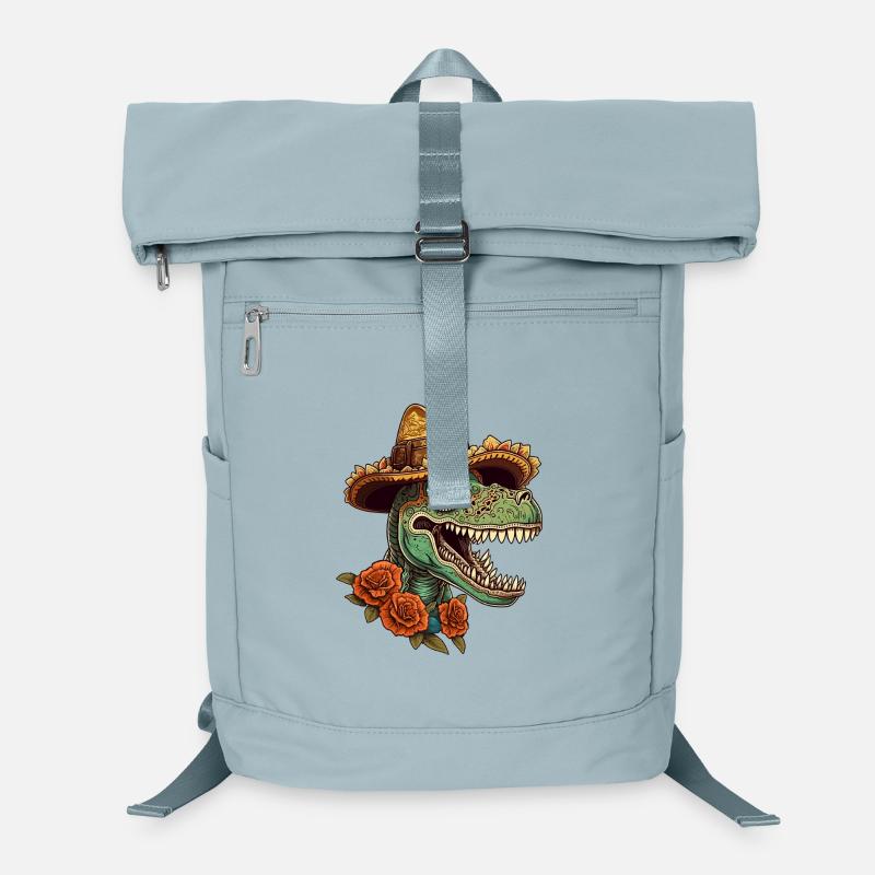 Mexican Sugar Skull Sombrero Trex Laptop Backpack