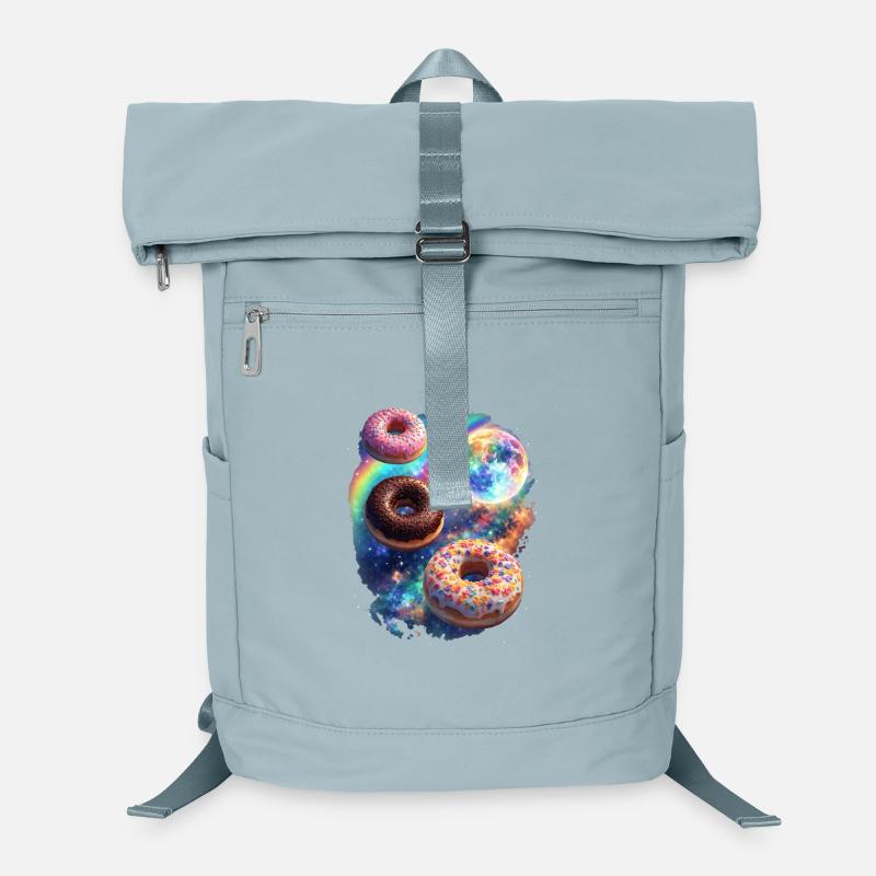 Kosmische Donuts im Farbrausch Laptop-Rucksack 