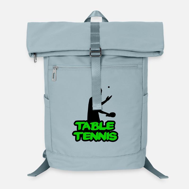Neon Graffiti Table Tennis Lettering Laptop Backpack
