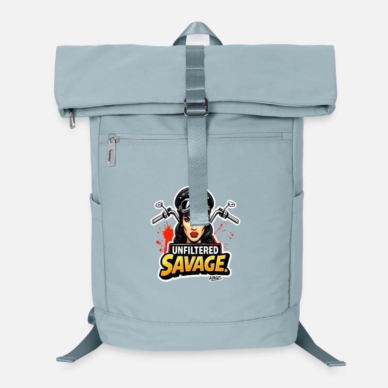 Ungefilterte wilde Biker-Kunst Laptop-Rucksack 