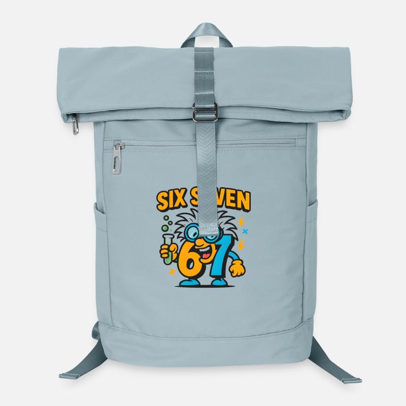 Six Seven 67 Wissenschaft Humor Nerd Geschenkidee Laptop-Rucksack 