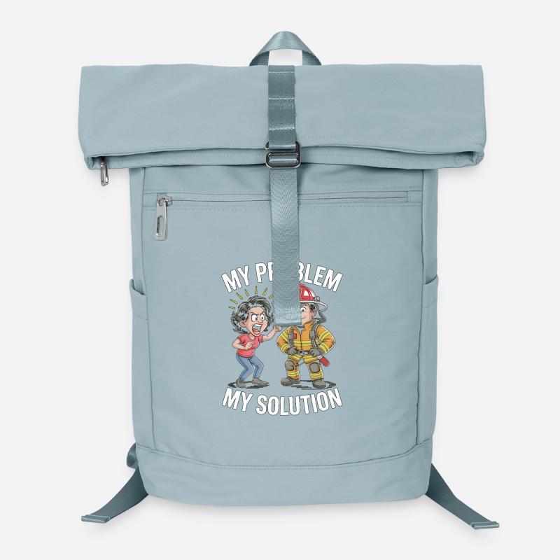 Fire Engineer My Problem My Pictogram Dad Mom Laptop Backpack