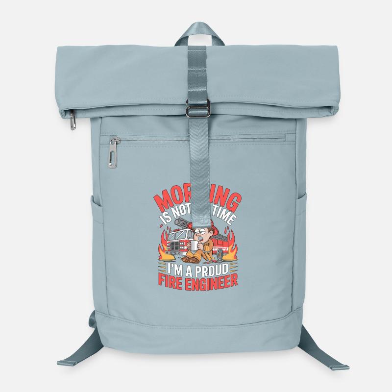 Fire Engineer Morning Is Not My Time Fire Service Laptop-Rucksack 