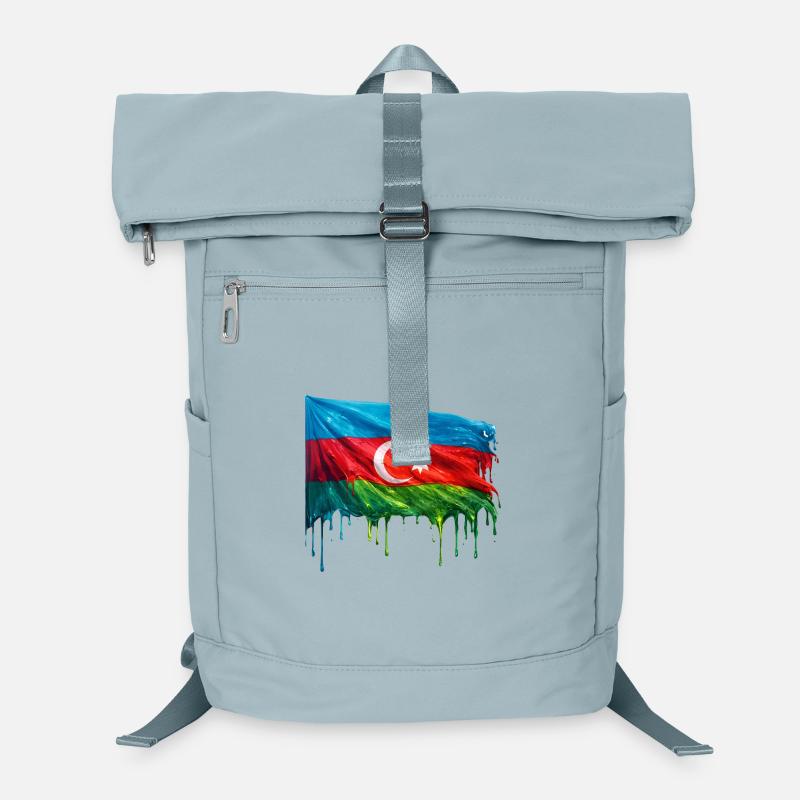 Drapeau azerbaïdjanais aux couleurs vives Sac à dos ordinateur