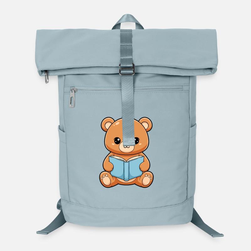 Bear Reding Boot niedliche Kawaii-Leser Laptop-Rucksack 
