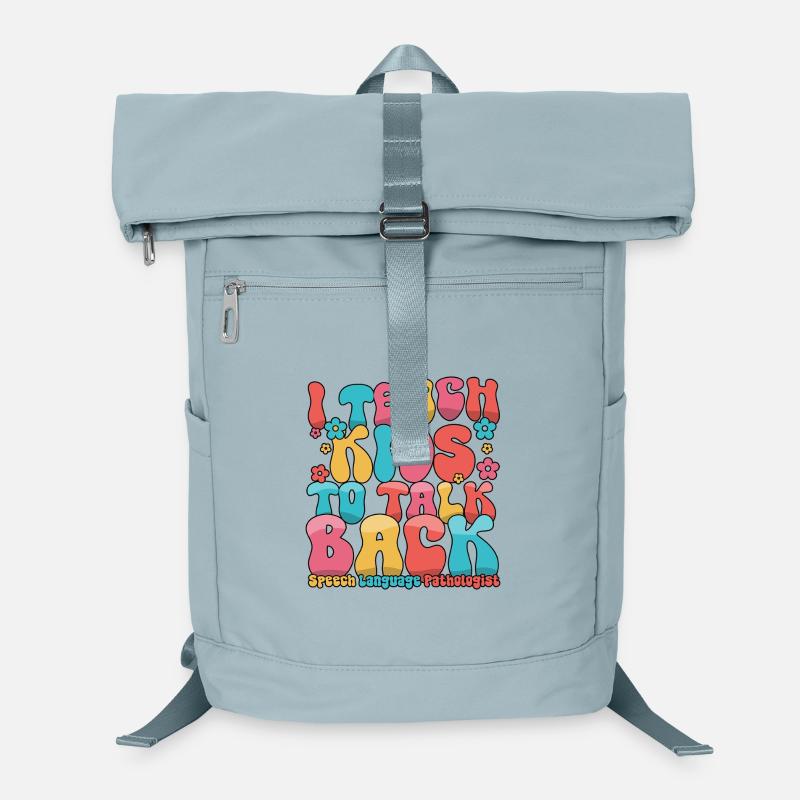 I Teach Kids To Talk Back Speech Language Laptop Backpack