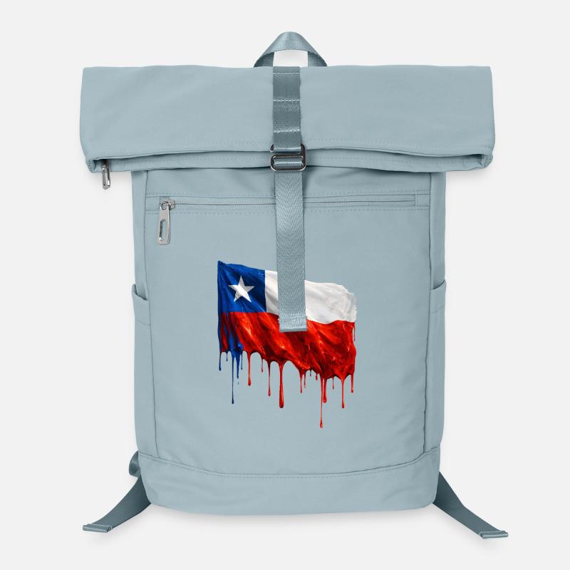 Le drapeau chilien dégoulinant solidement Sac à dos ordinateur