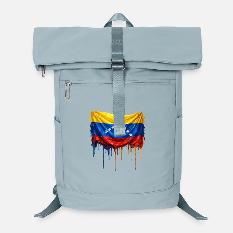 Venezuela Drop Flag Laptop Backpack