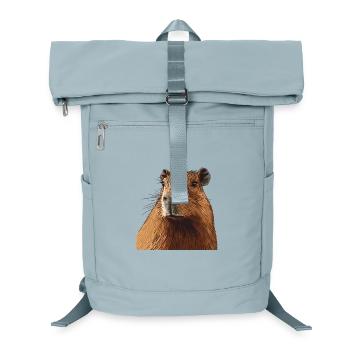Kuscheliger Capybara Porträt - Laptop-Rucksack  - Eisblau - Vorne