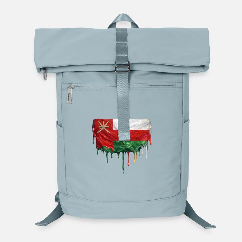 Oman Flag bunte Farbe Laptop-Rucksack 